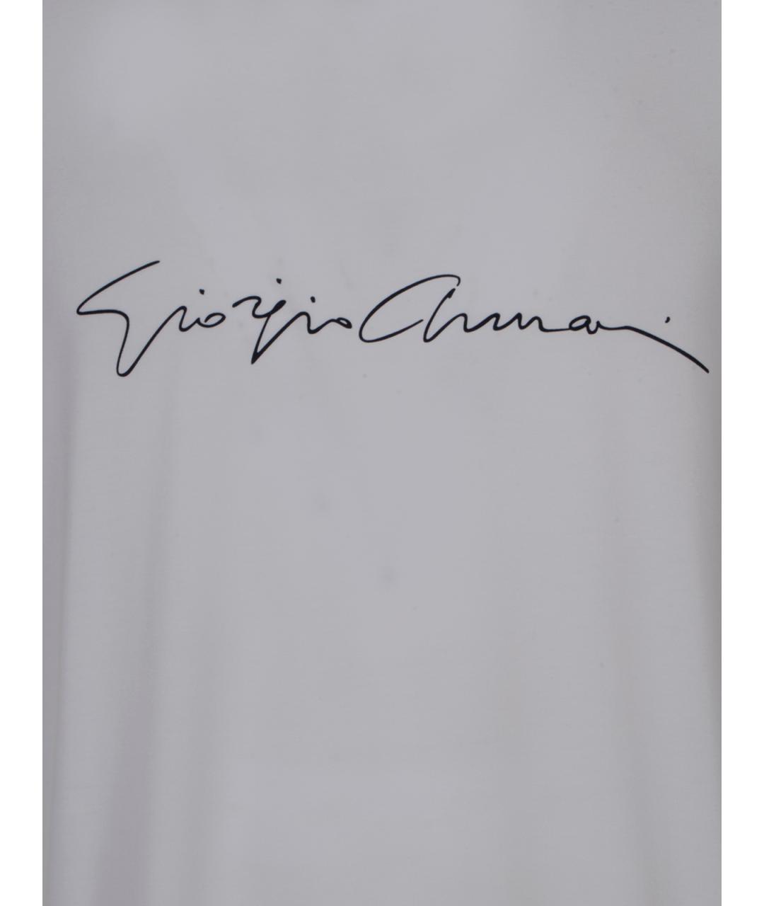 GIORGIO ARMANI Белая хлопковая футболка, фото 3