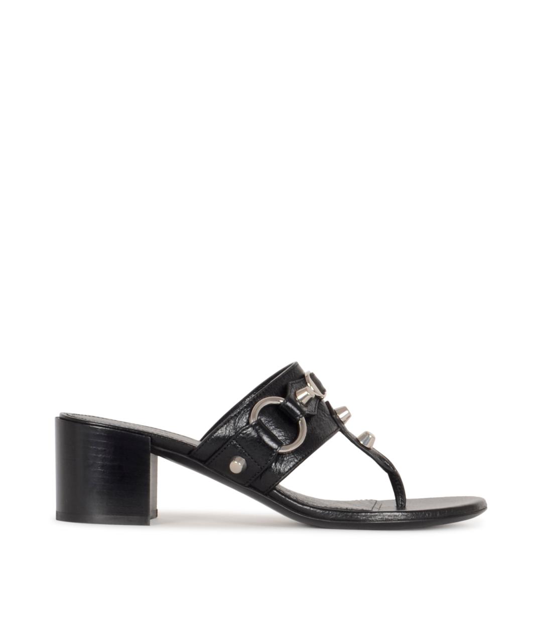 BALENCIAGA Черные мюли, фото 2