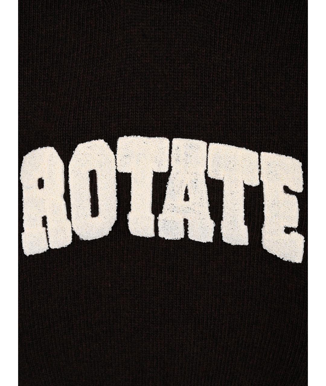 ROTATE Коричневый шерстяной джемпер / свитер, фото 3