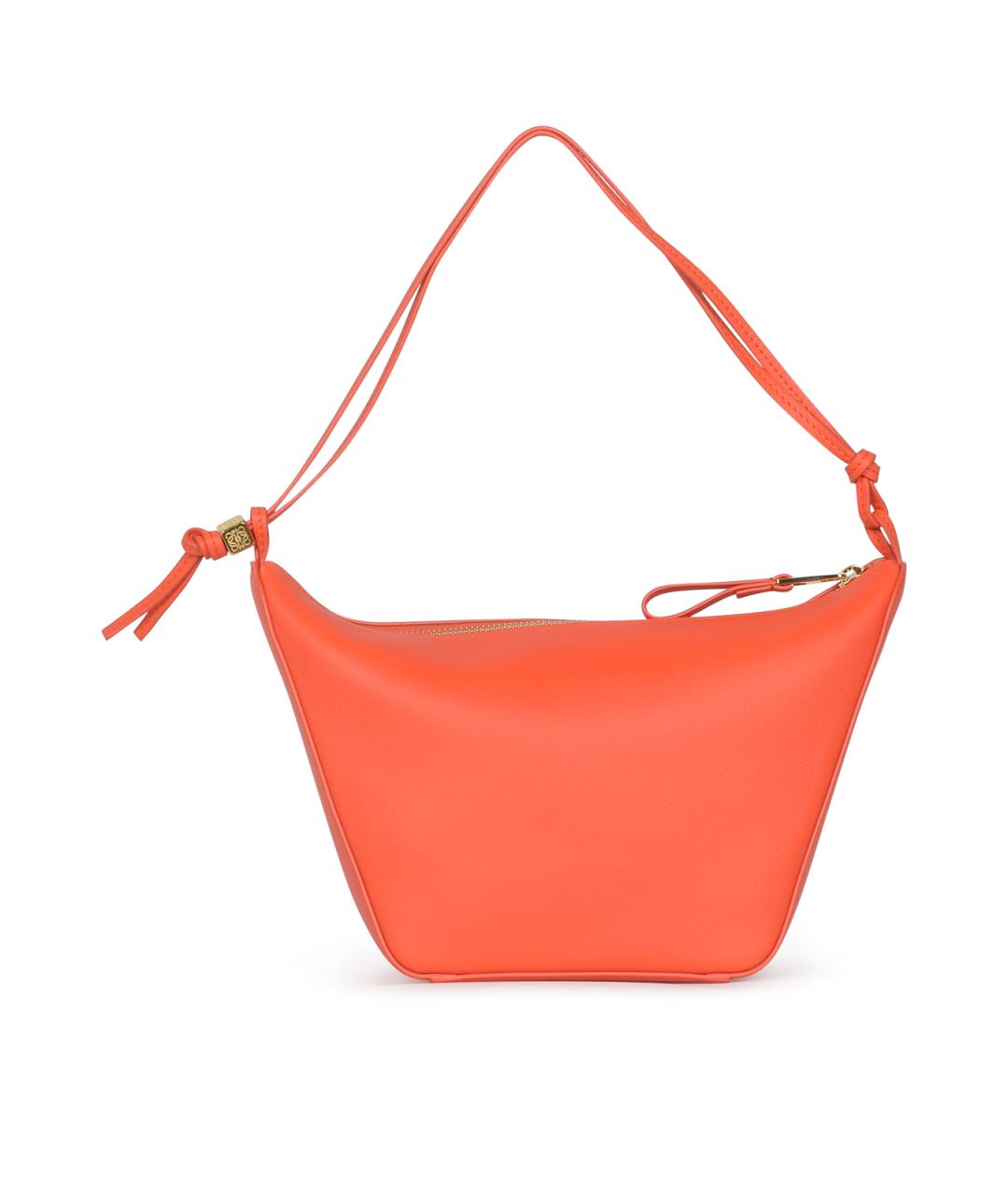 LOEWE Оранжевая кожаная сумка через плечо, фото 3