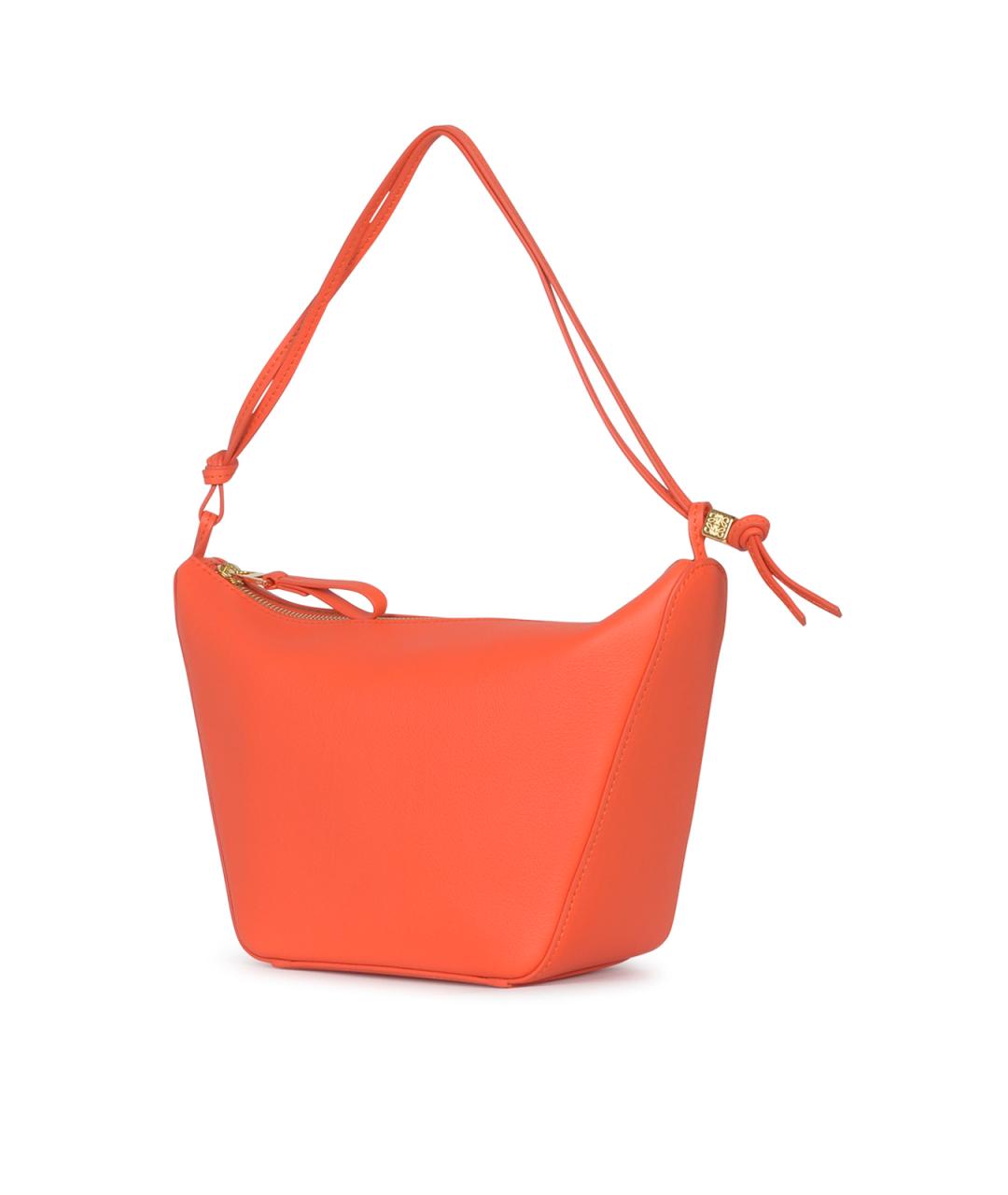 LOEWE Оранжевая кожаная сумка через плечо, фото 2