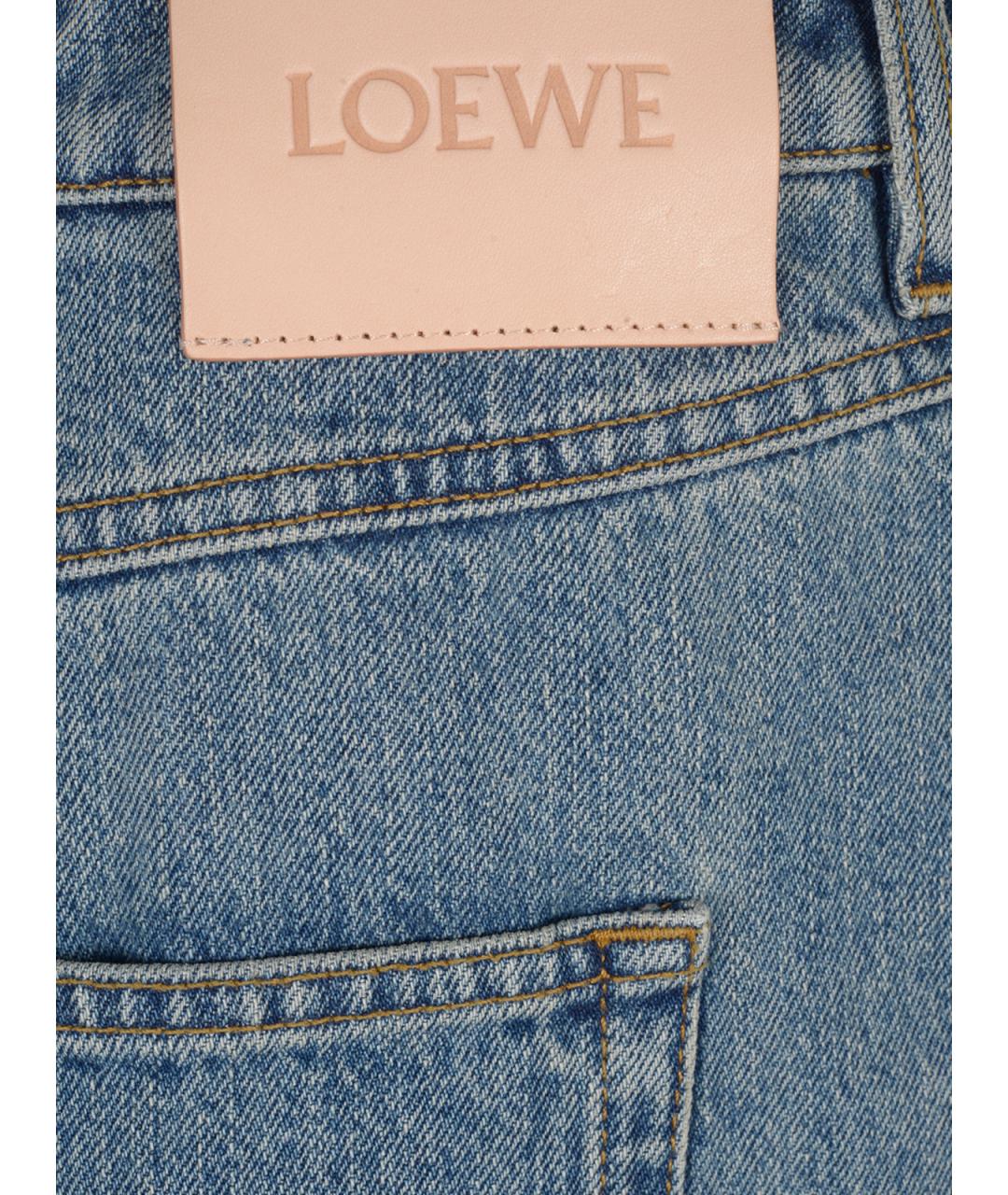 LOEWE Синие хлопковые прямые джинсы, фото 3