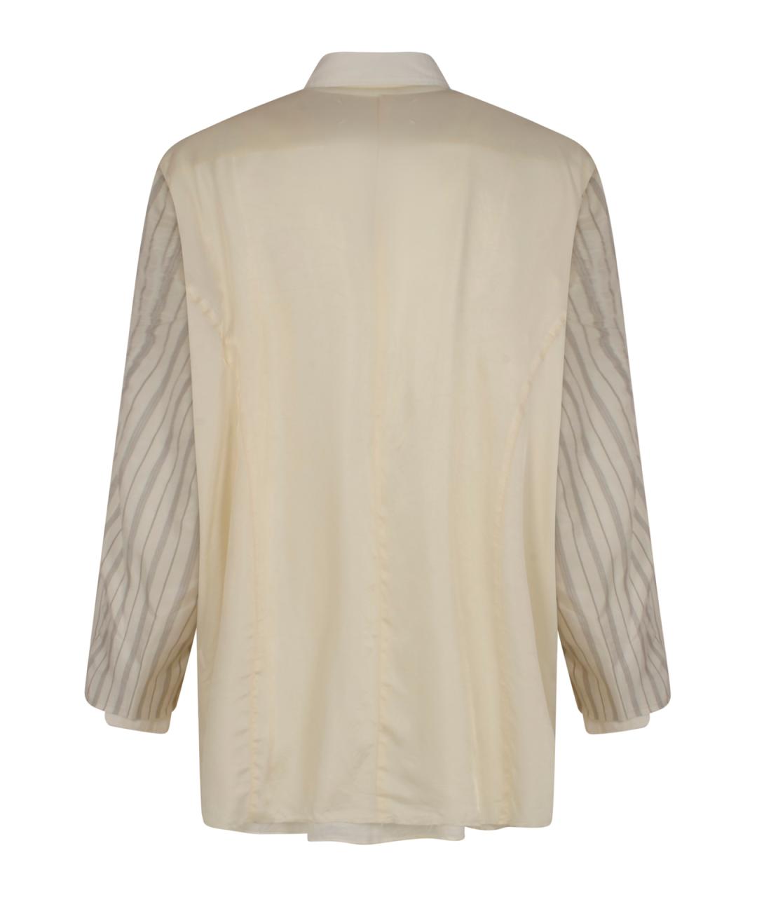 MAISON MARGIELA Бежевая хлопковая куртка, фото 2
