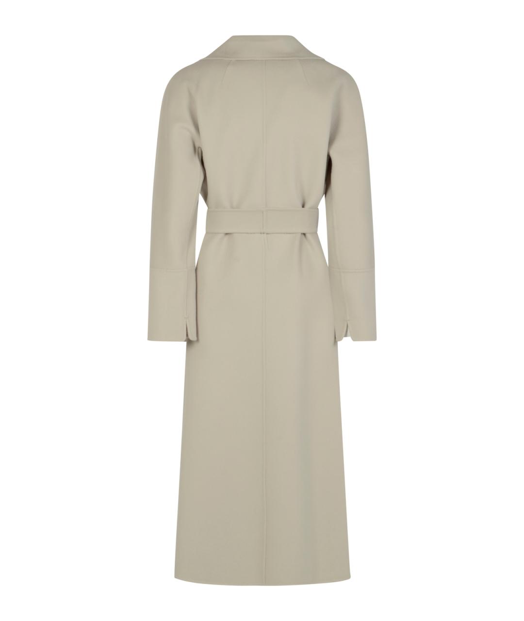 'S MAX MARA Бежевое шерстяное пальто, фото 3