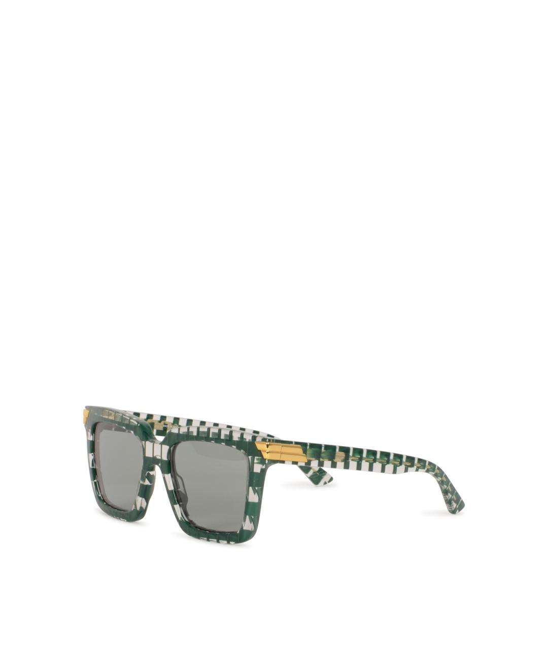 BOTTEGA VENETA Зеленые пластиковые солнцезащитные очки, фото 2