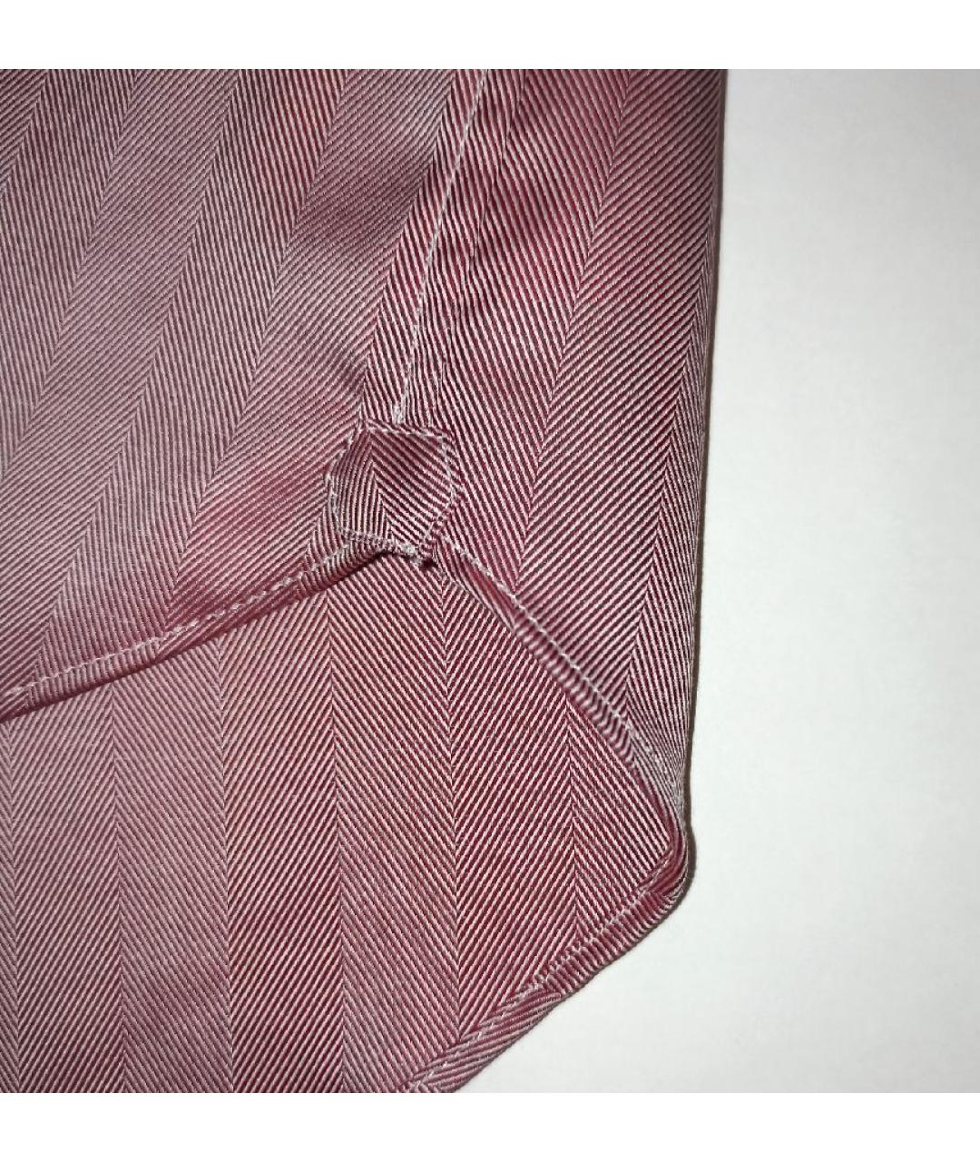 BRIONI Коралловая хлопковая классическая рубашка, фото 8