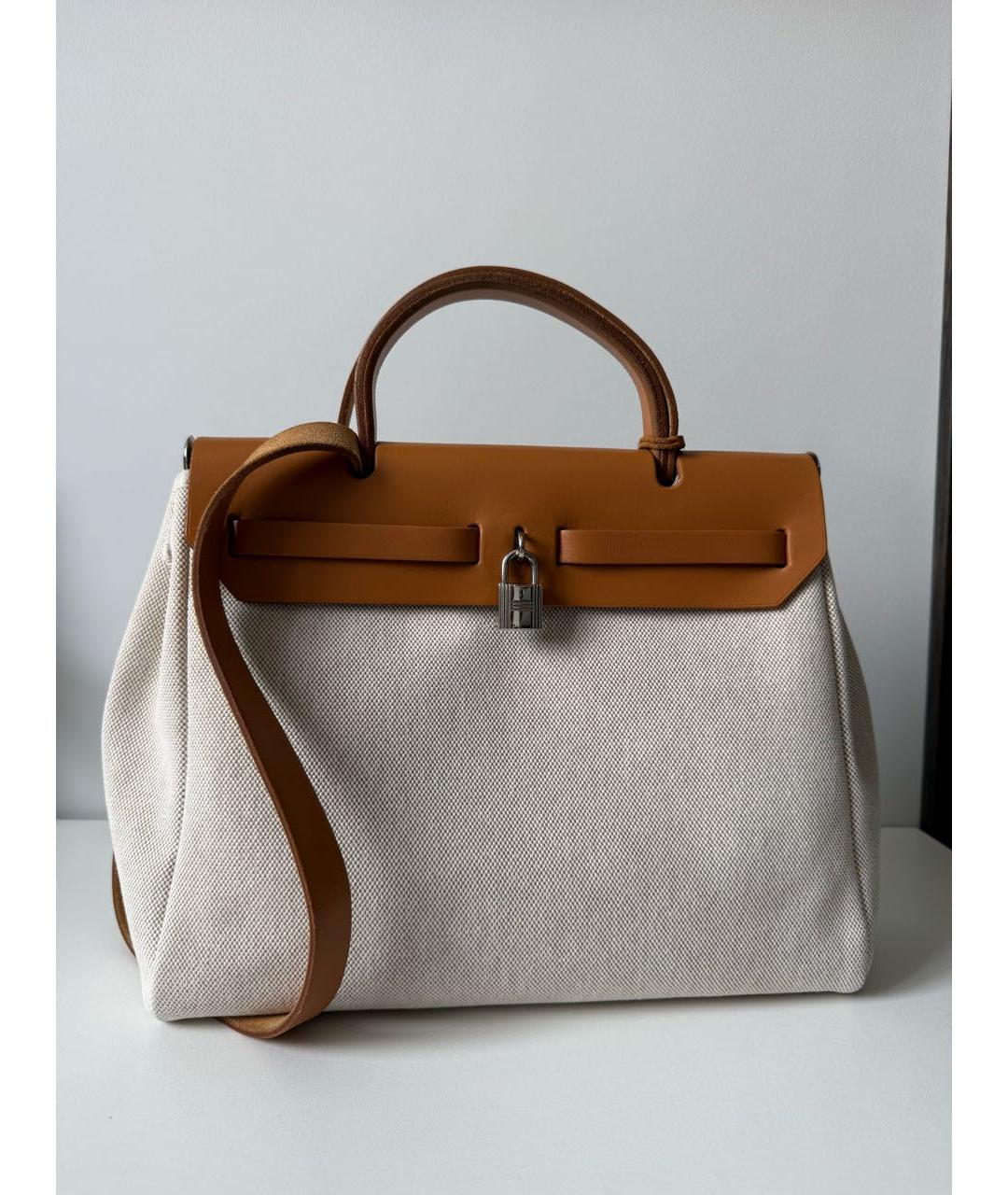 HERMES Коричневая кожаная сумка через плечо, фото 3