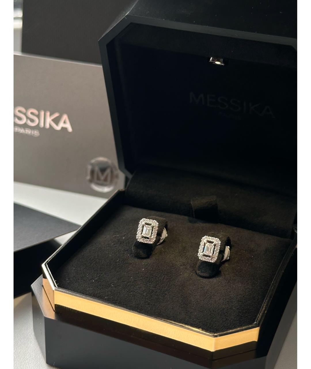 MESSIKA Серебряные серьги из белого золота, фото 4