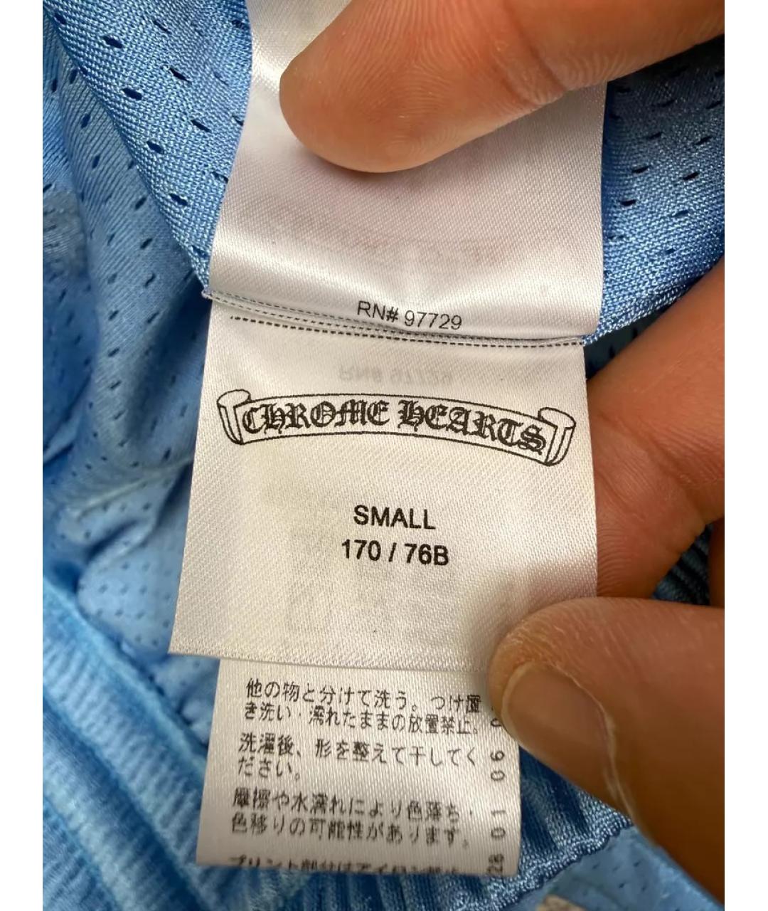 CHROME HEARTS Голубые шорты, фото 2