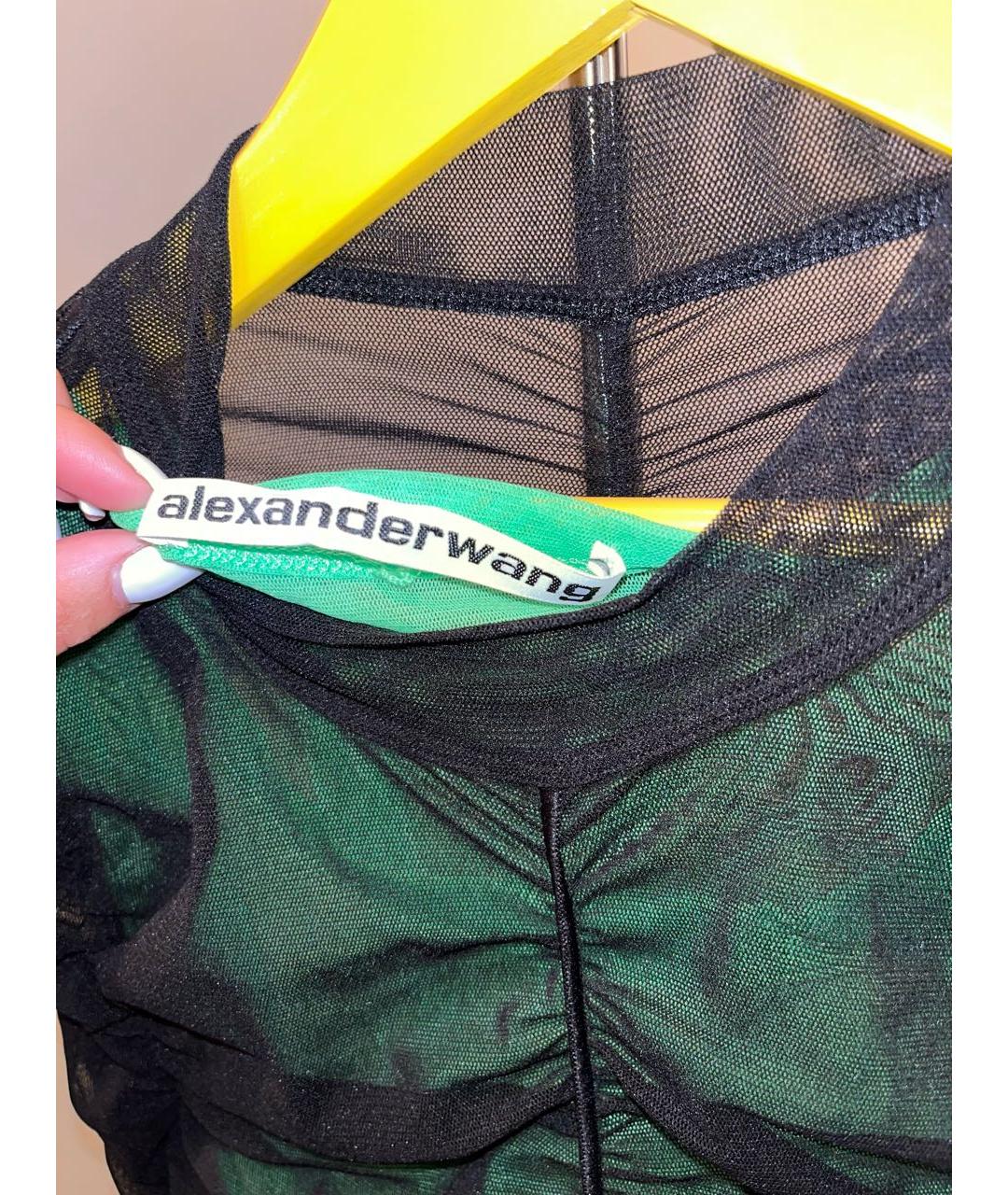 ALEXANDER WANG Черное вискозное вечернее платье, фото 2