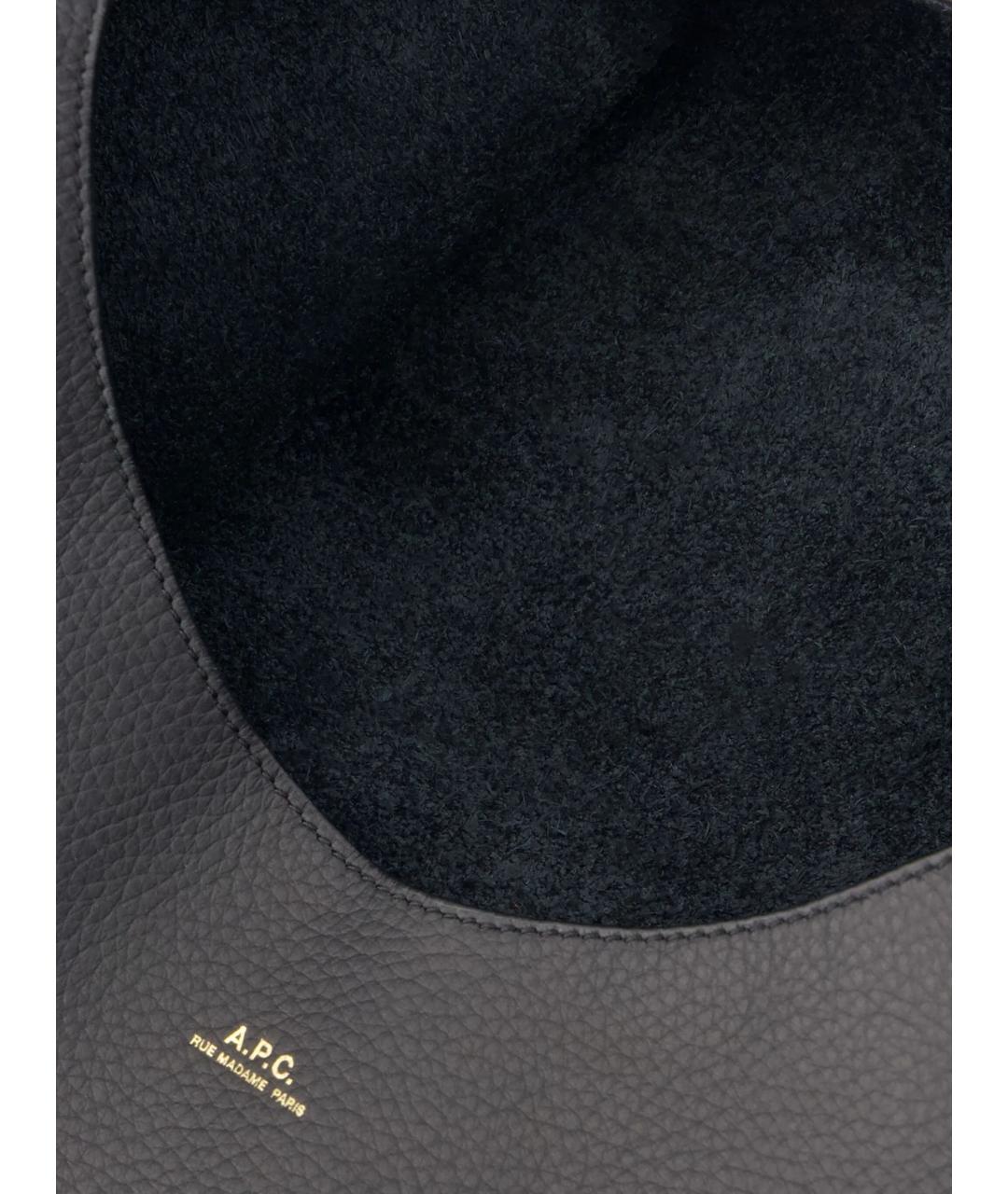 A.P.C. Черная сумка тоут, фото 4
