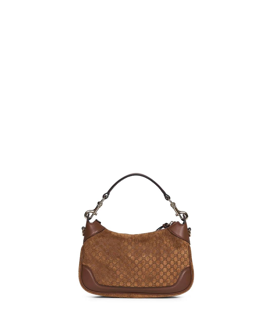 GUCCI Коричневая замшевая сумка через плечо, фото 2