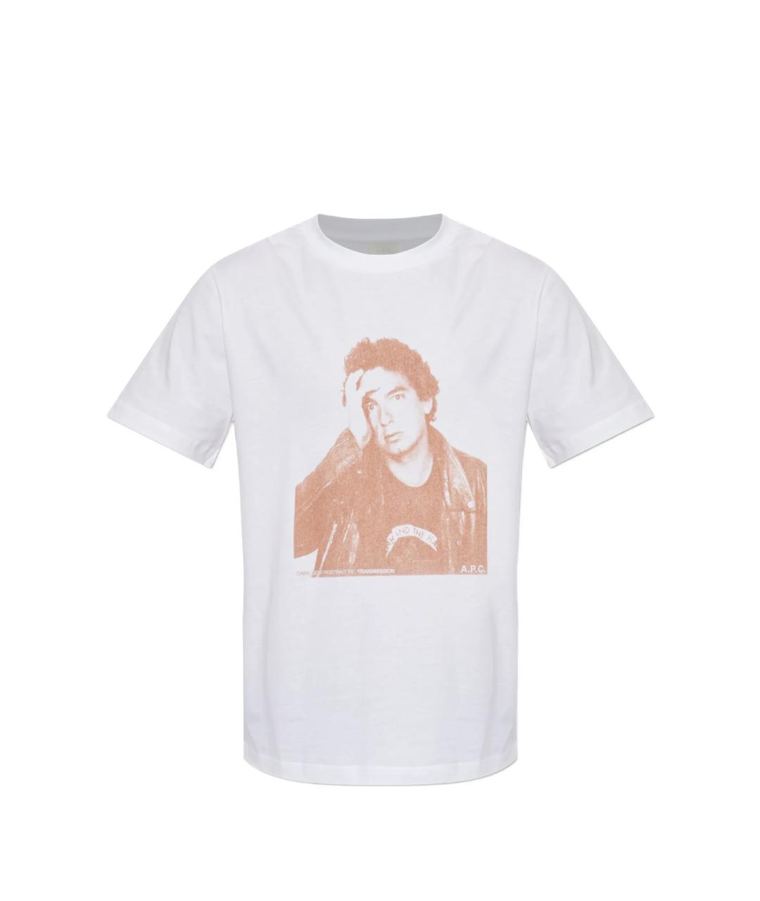 A.P.C. Белая хлопковая футболка, фото 1