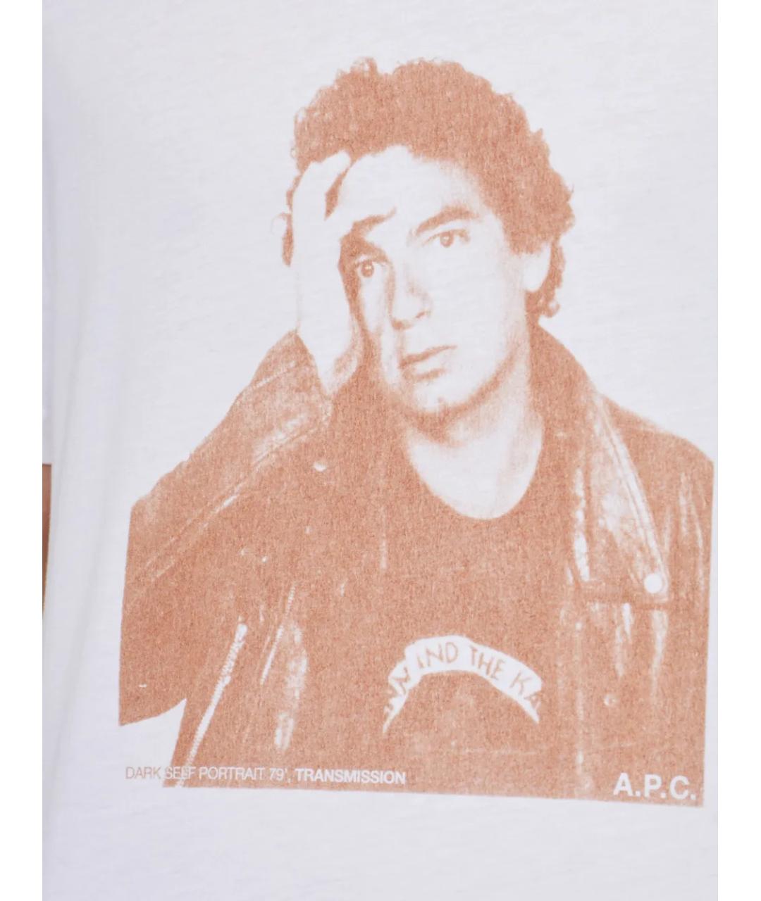 A.P.C. Белая хлопковая футболка, фото 5