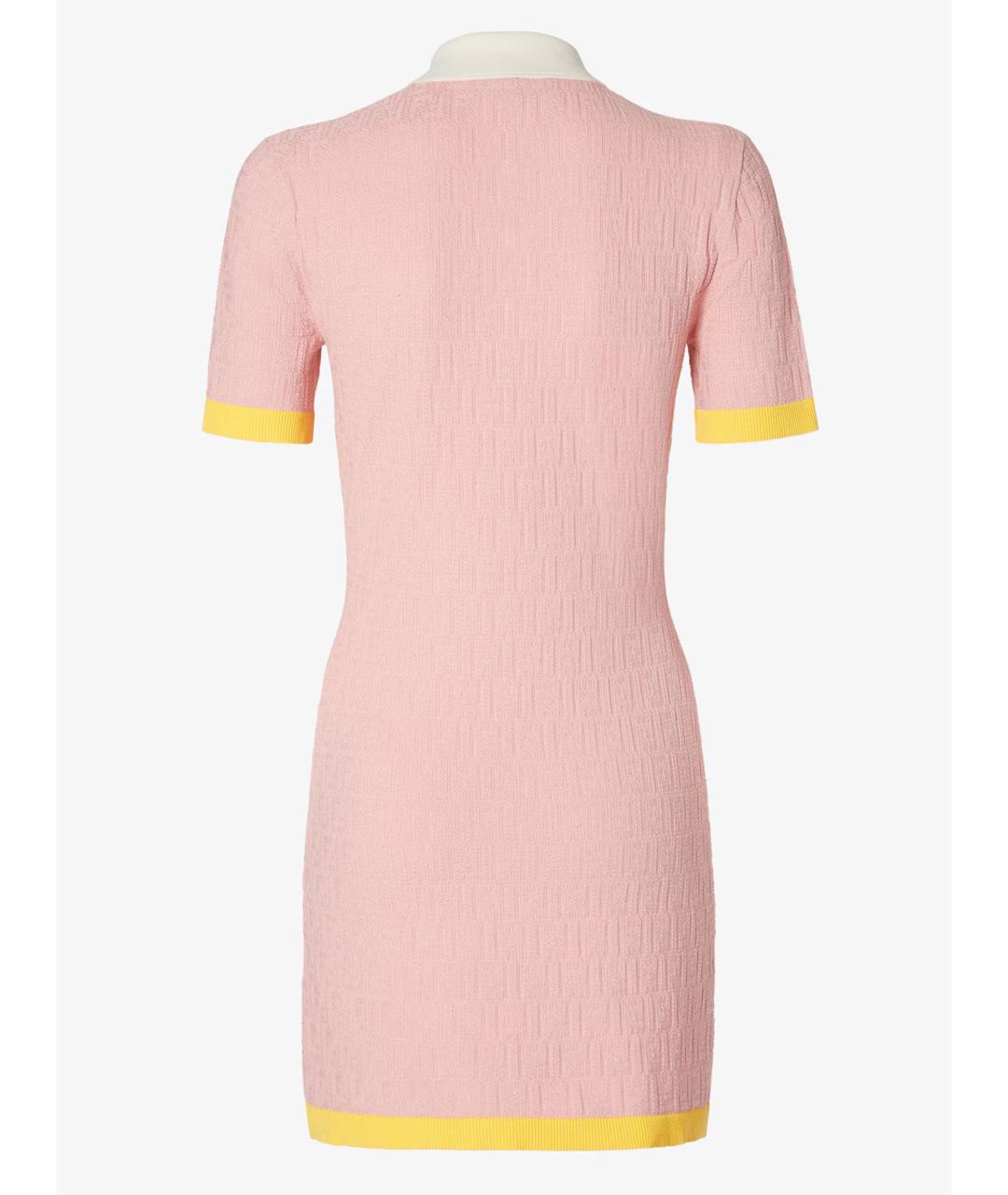 FENDI Розовое хлопковое платье, фото 3