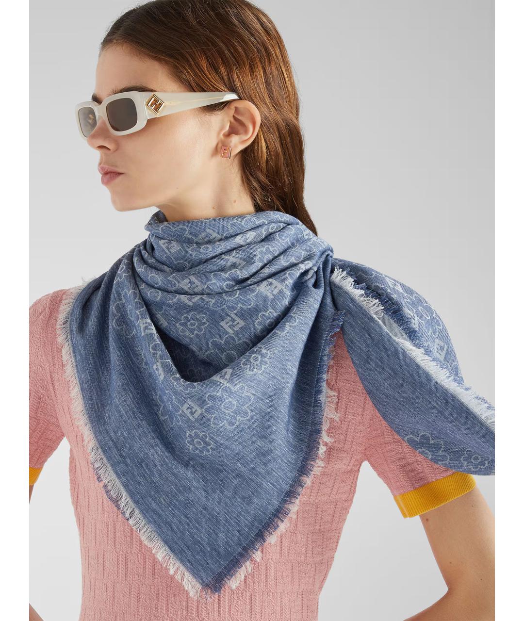 FENDI Розовый хлопковый джемпер / свитер, фото 3