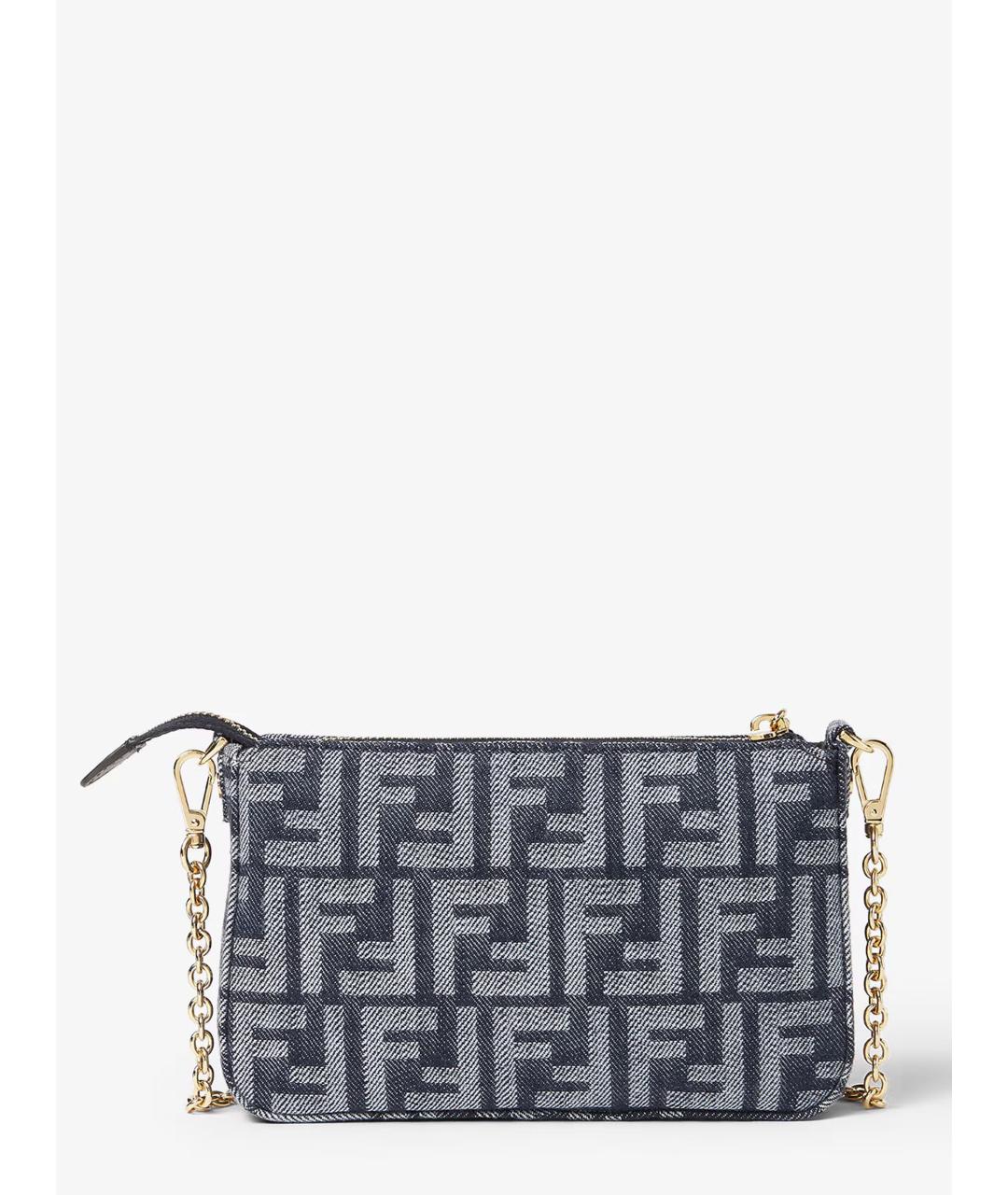 FENDI Синяя сумка через плечо, фото 4