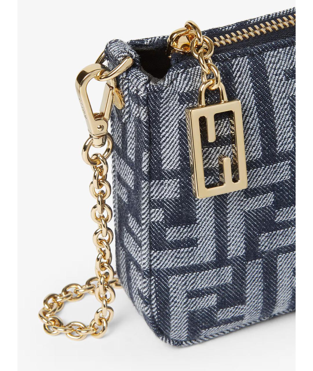 FENDI Синяя сумка через плечо, фото 6