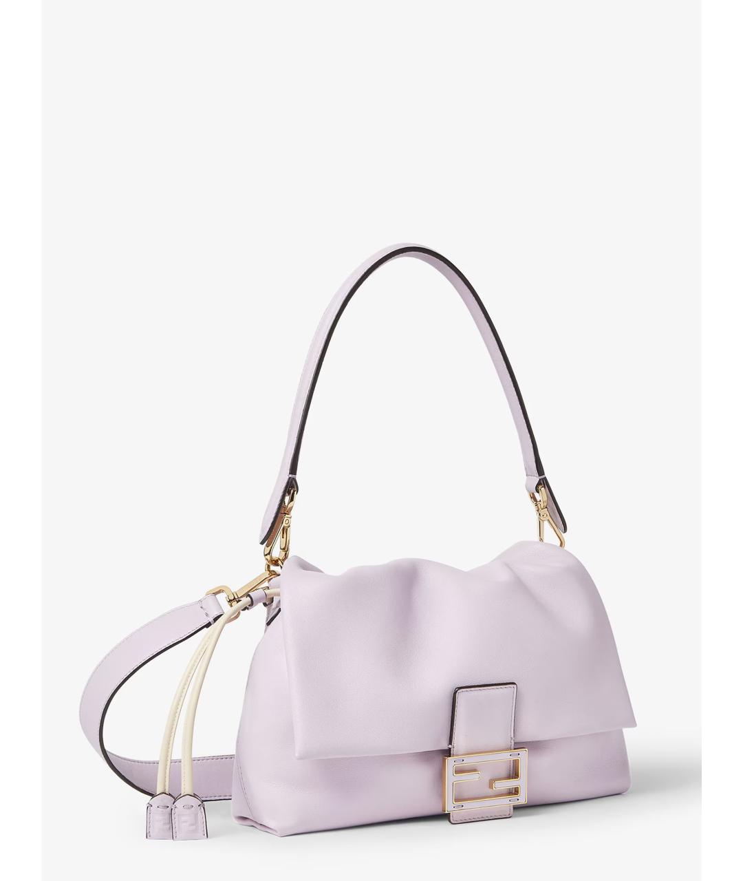 FENDI Розовая кожаная сумка через плечо, фото 3