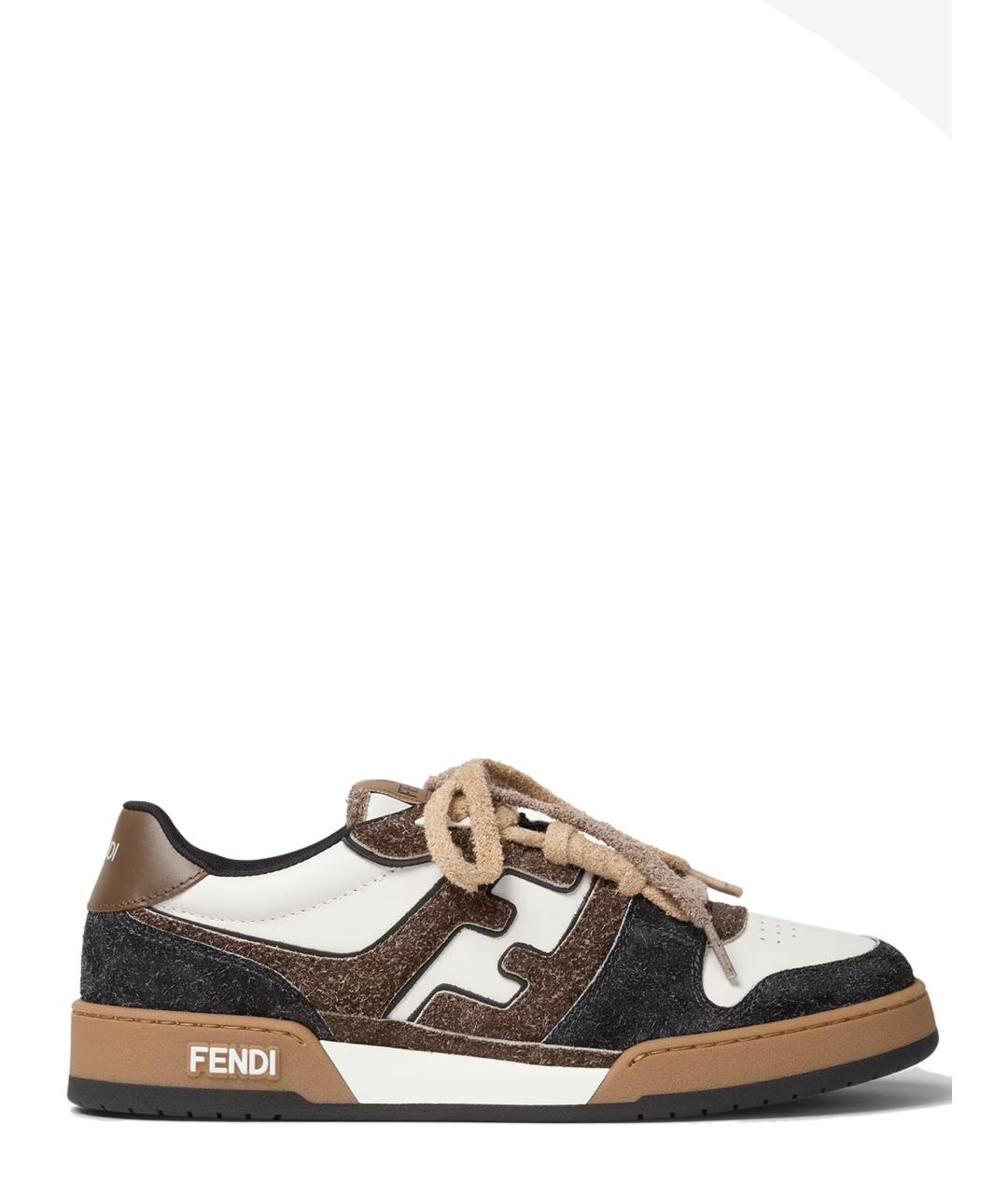 FENDI Мульти кожаные низкие кроссовки / кеды, фото 1
