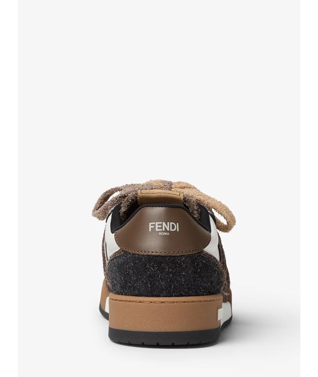 FENDI Мульти кожаные низкие кроссовки / кеды, фото 3