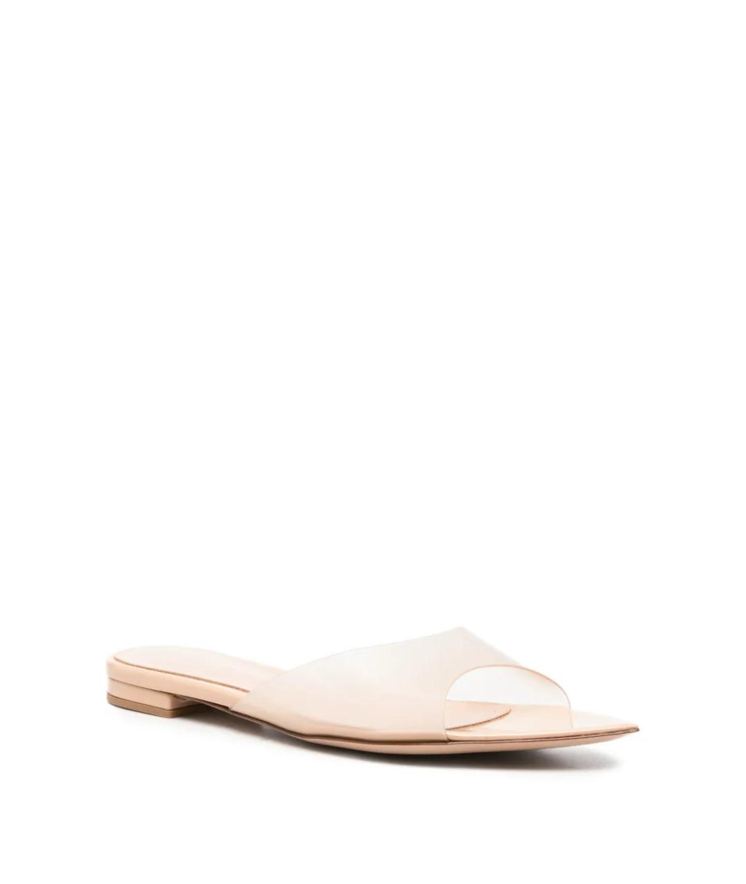 GIANVITO ROSSI Розовые синтетические сандалии, фото 2
