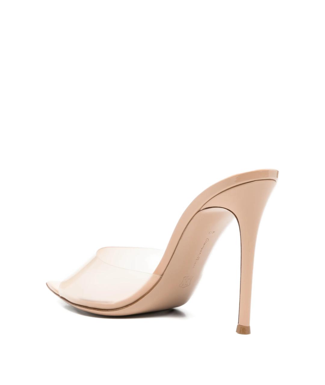 GIANVITO ROSSI Бежевые мюли, фото 3