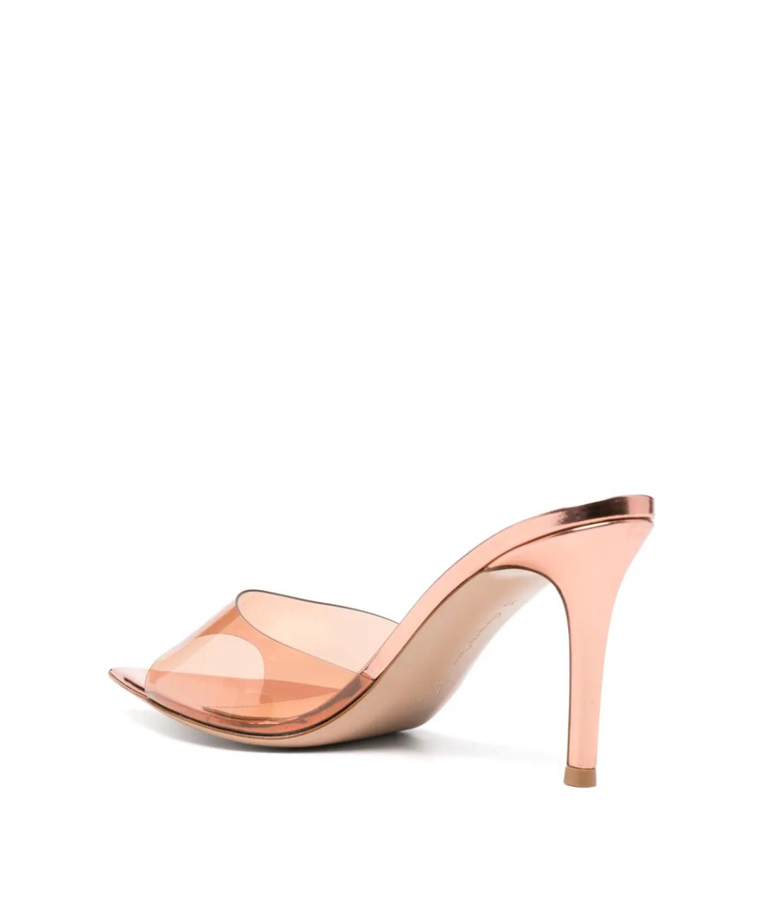 GIANVITO ROSSI Розовые синтетические мюли, фото 3