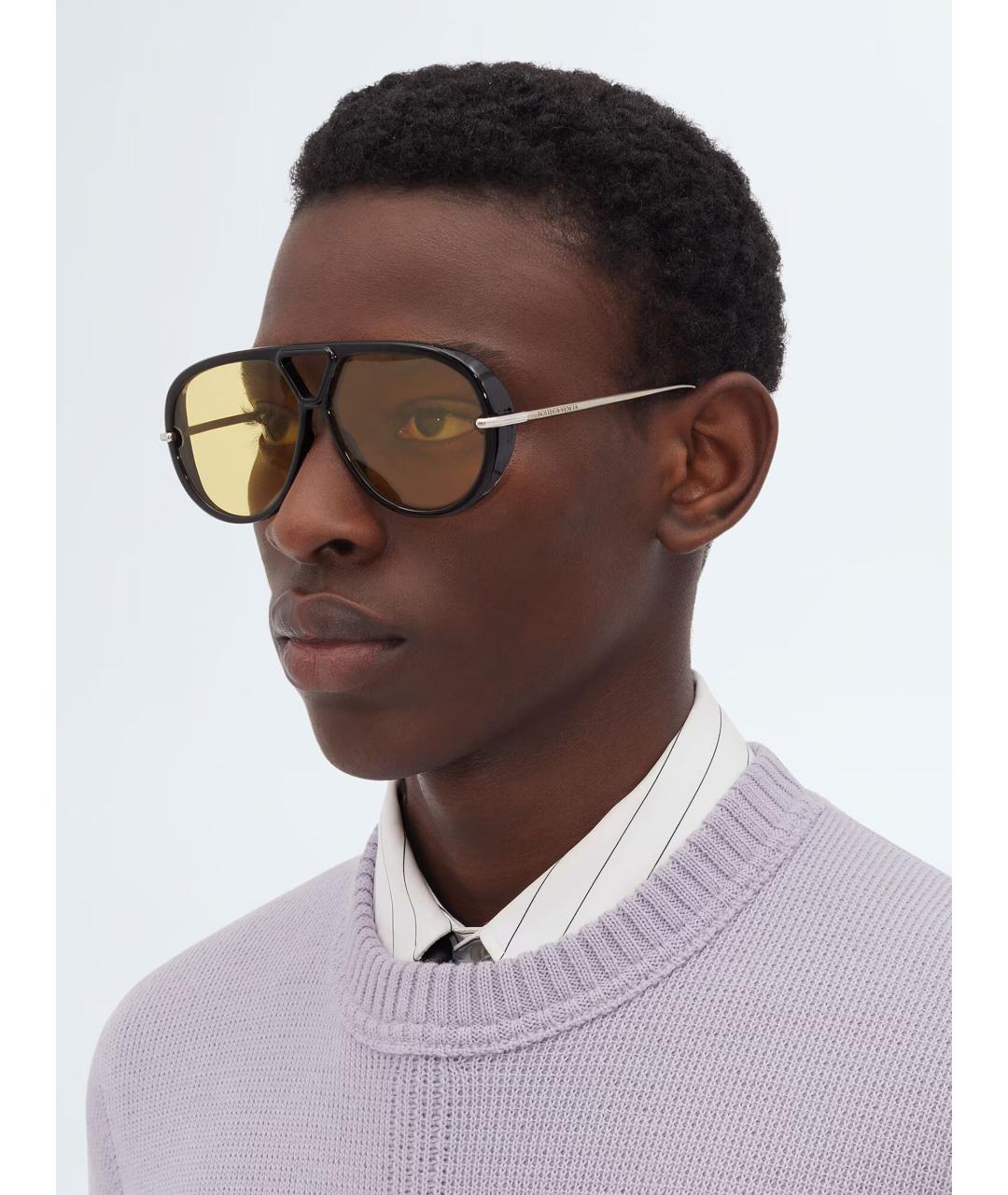 BOTTEGA VENETA Черные солнцезащитные очки, фото 1