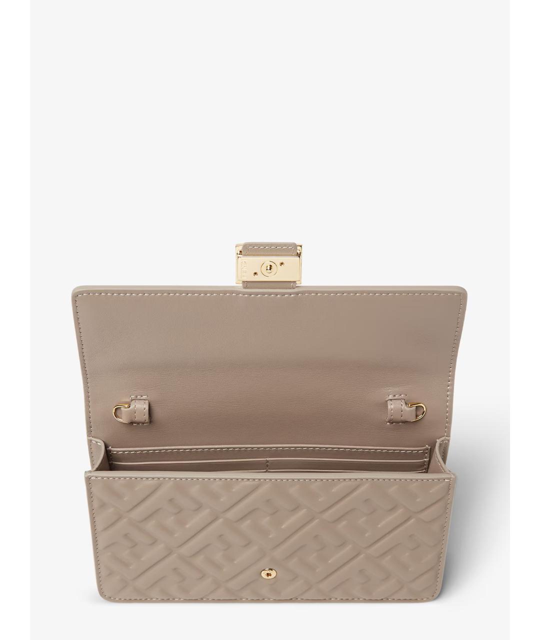 FENDI Голубая кожаная сумка через плечо, фото 5