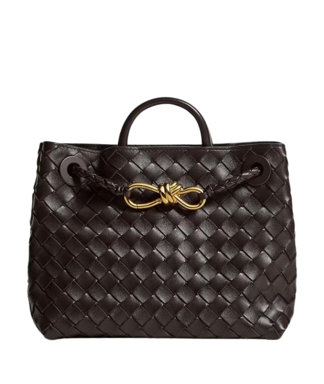 BOTTEGA VENETA Коричневая кожаная сумка тоут, фото 9
