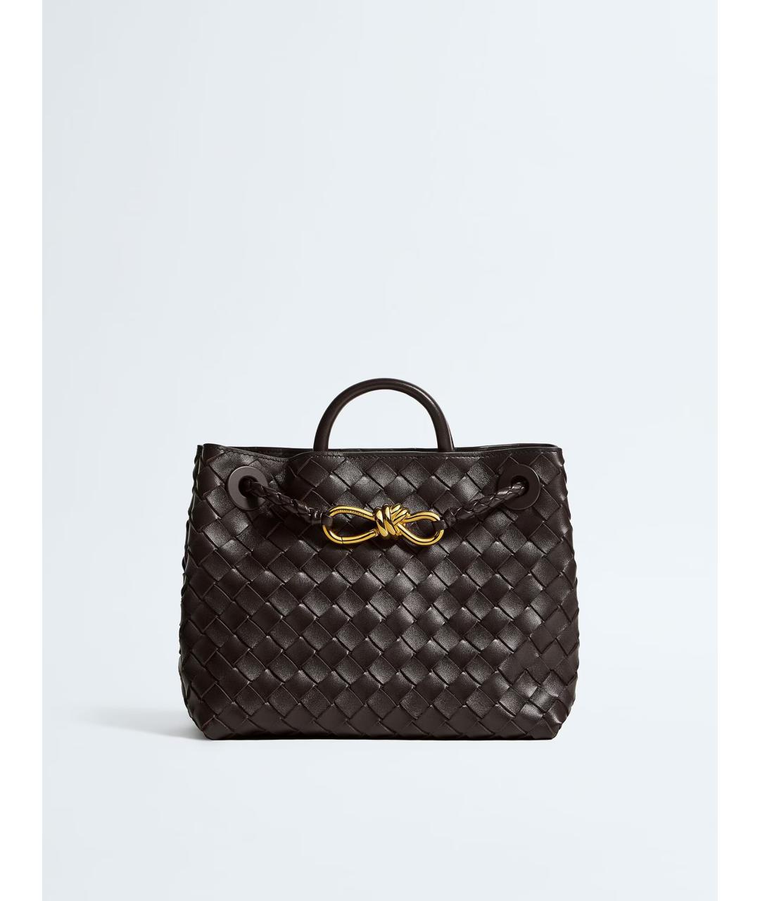 BOTTEGA VENETA Коричневая кожаная сумка тоут, фото 2