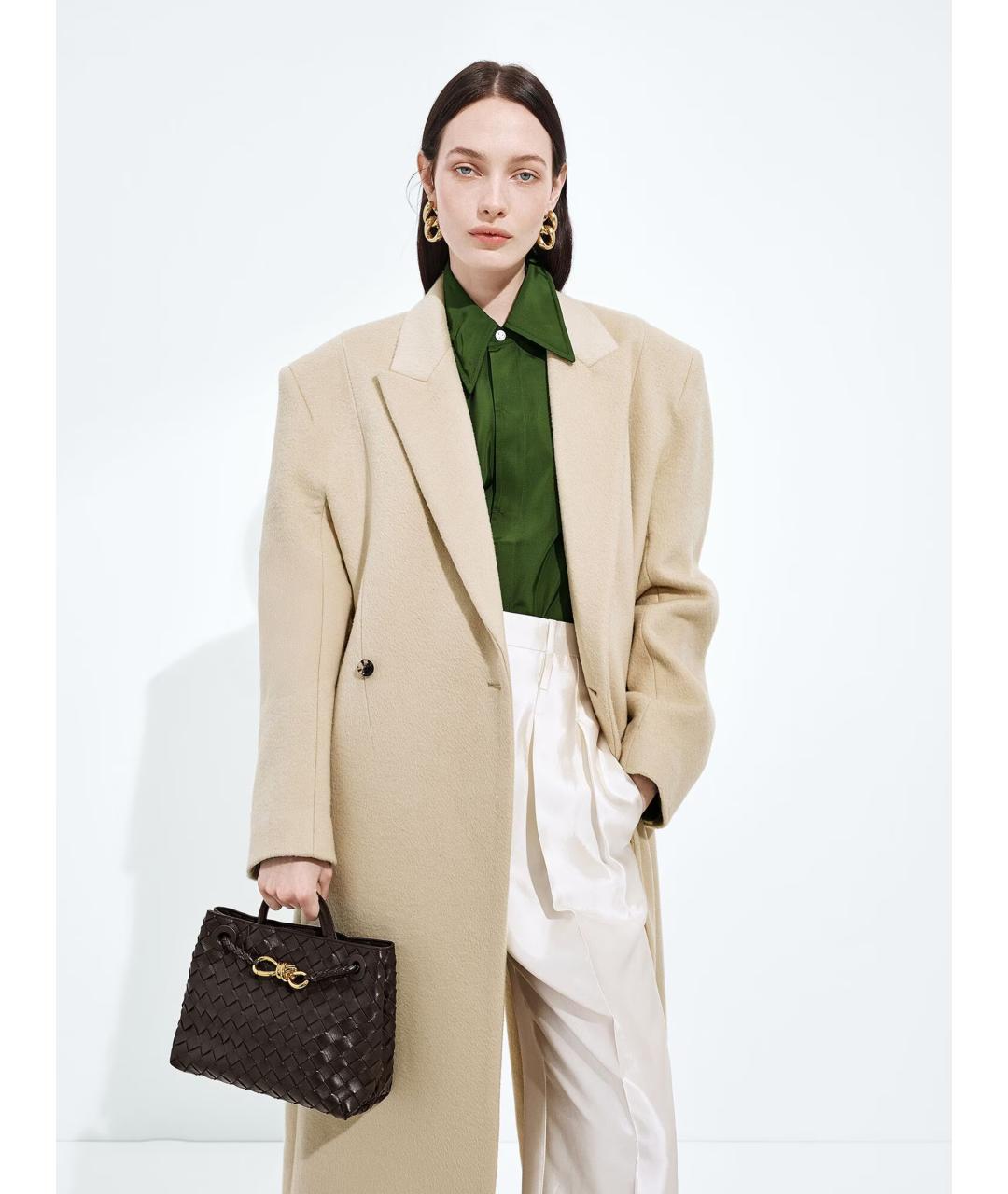 BOTTEGA VENETA Коричневая кожаная сумка тоут, фото 5