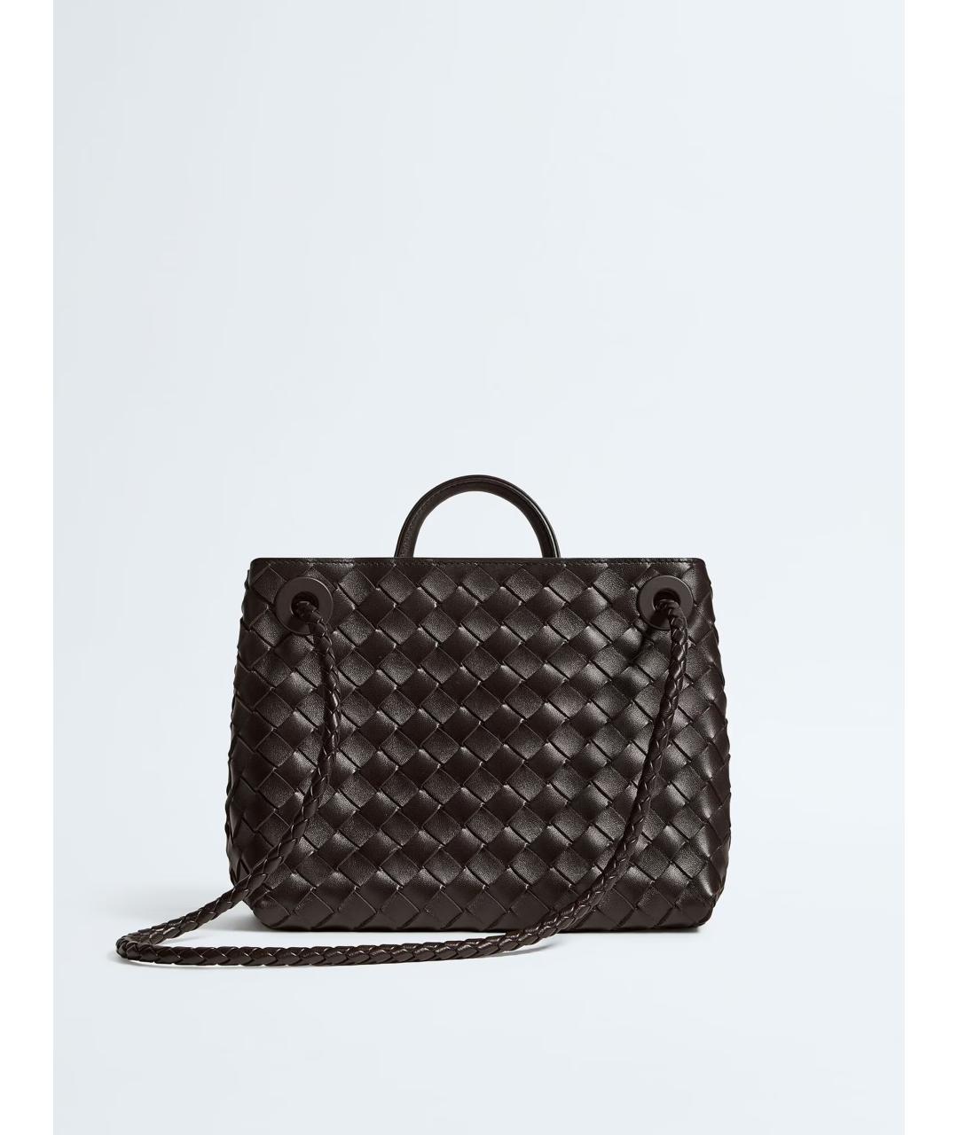 BOTTEGA VENETA Коричневая кожаная сумка тоут, фото 6