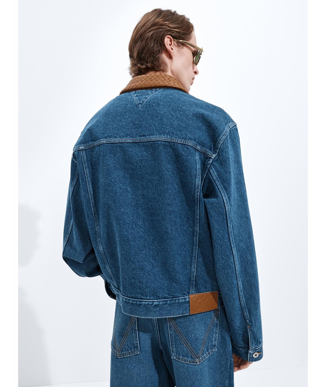 BOTTEGA VENETA Синяя хлопковая куртка, фото 3