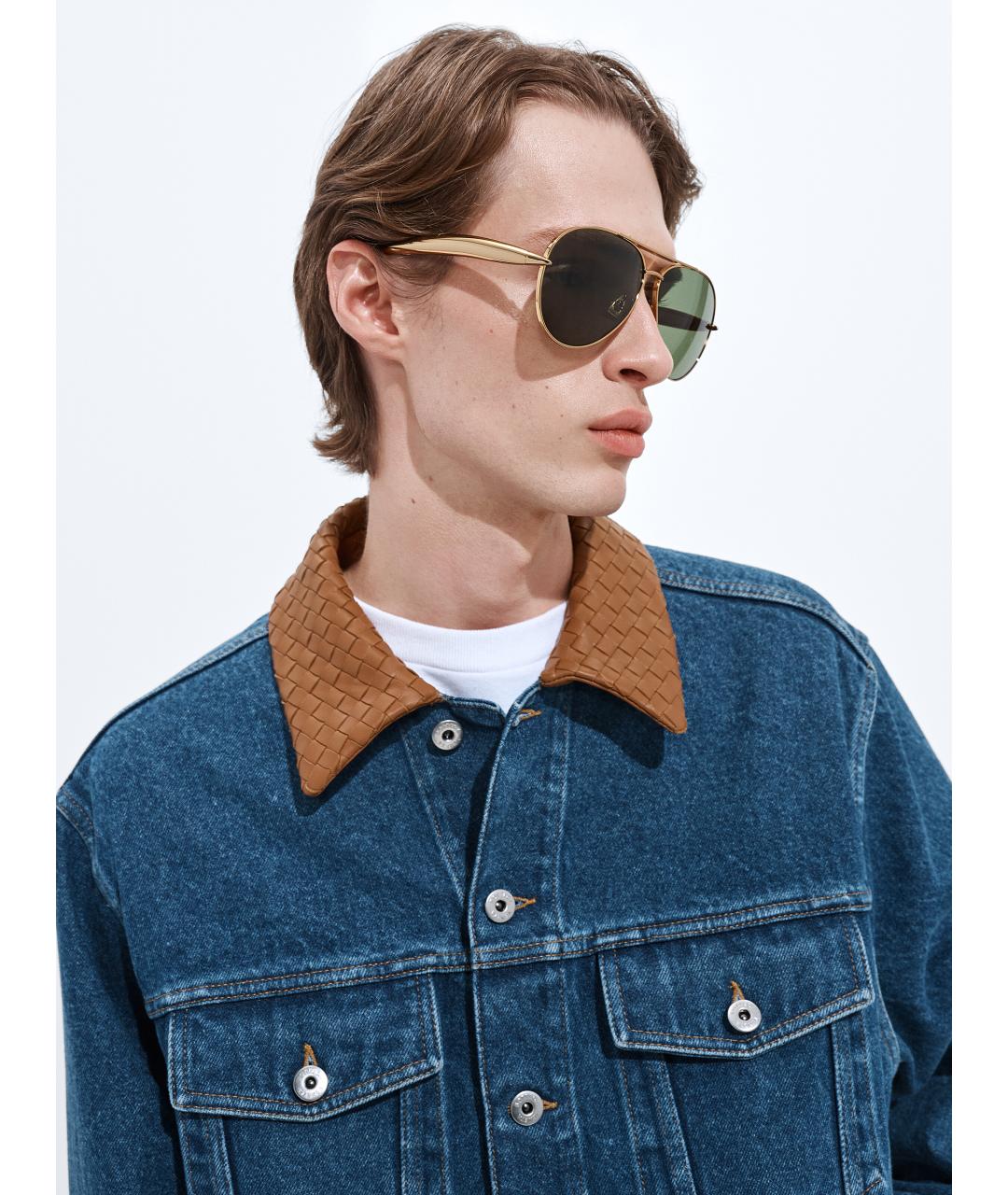 BOTTEGA VENETA Синяя хлопковая куртка, фото 4