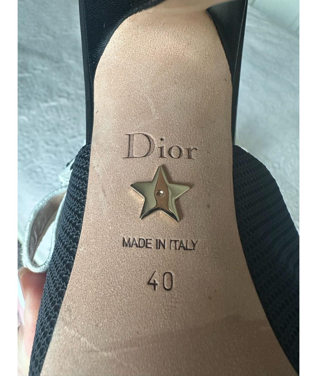 CHRISTIAN DIOR Черные текстильные туфли, фото 3