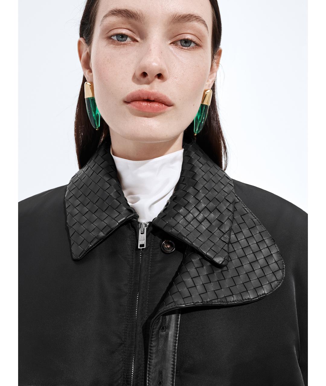 BOTTEGA VENETA Черная полиамидовая куртка, фото 4
