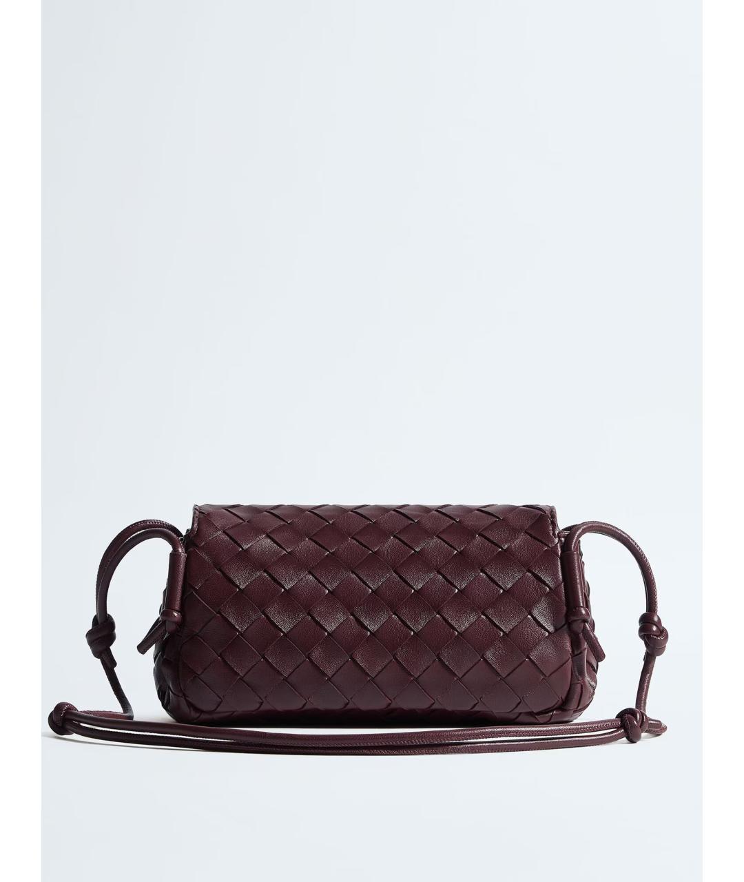 BOTTEGA VENETA Красная кожаная сумка через плечо, фото 5