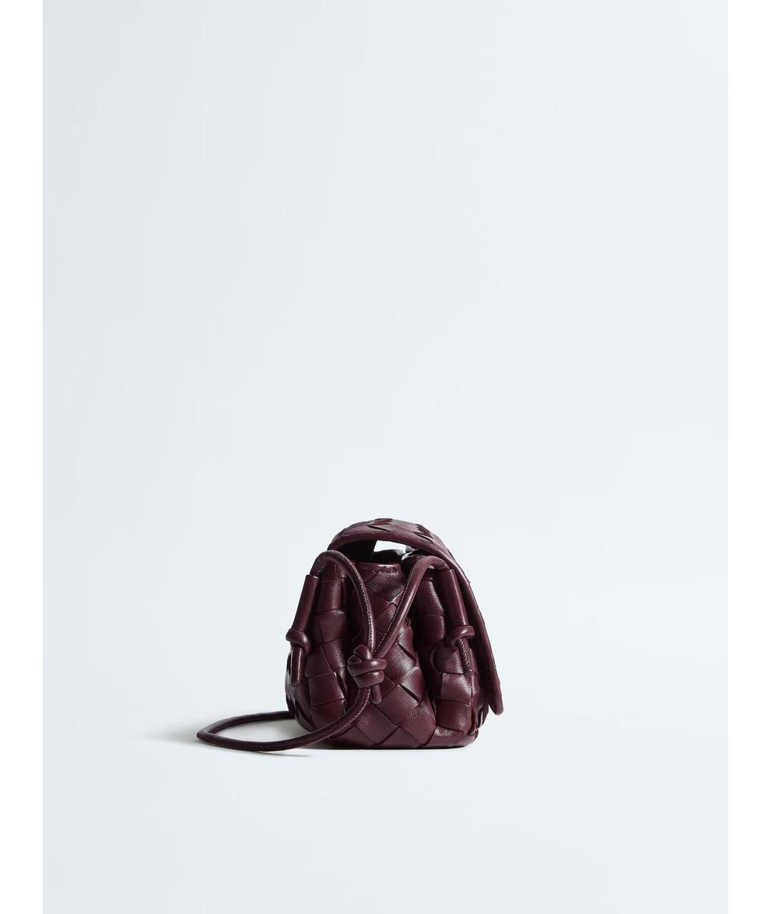 BOTTEGA VENETA Красная кожаная сумка через плечо, фото 4