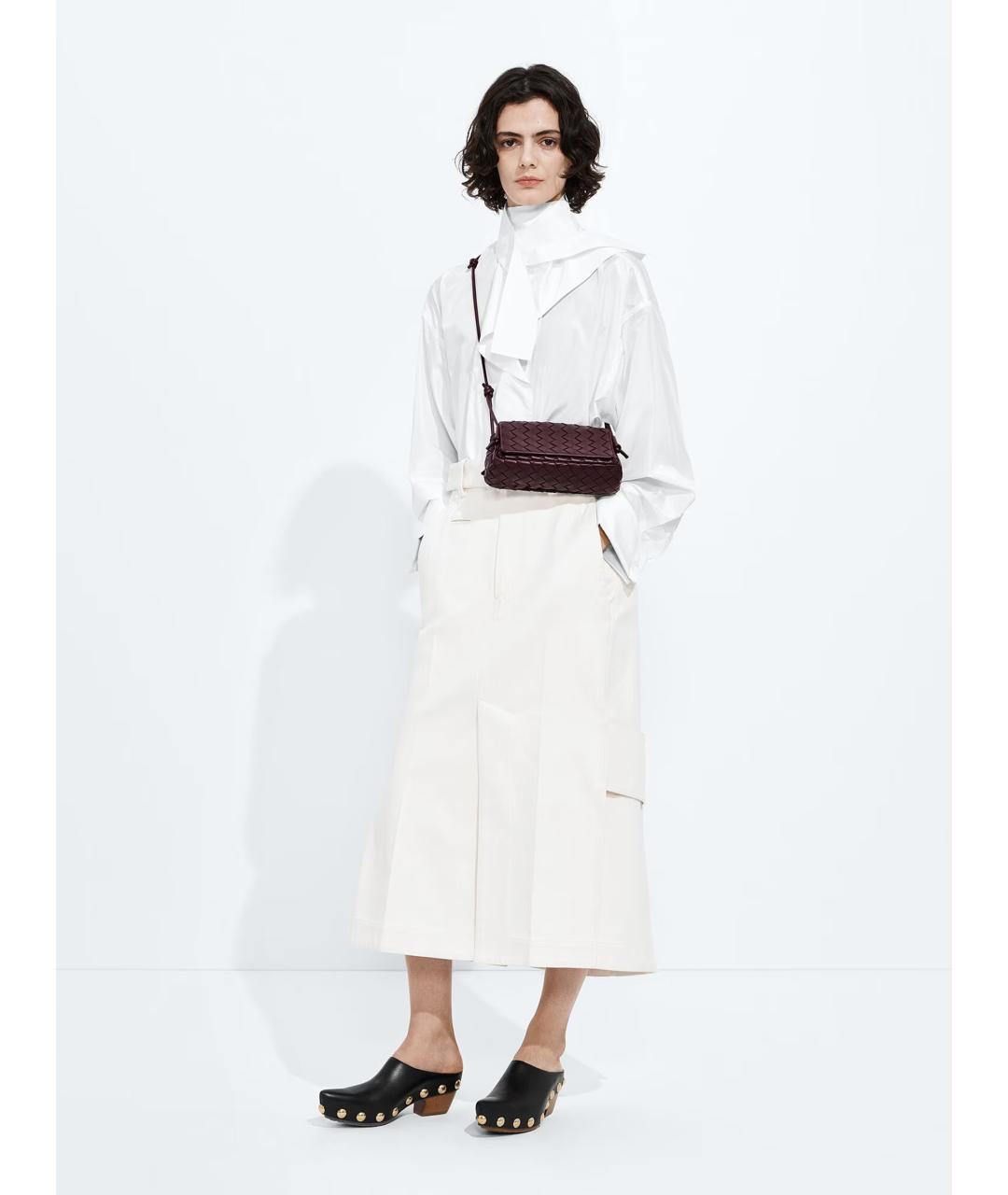 BOTTEGA VENETA Красная кожаная сумка через плечо, фото 6