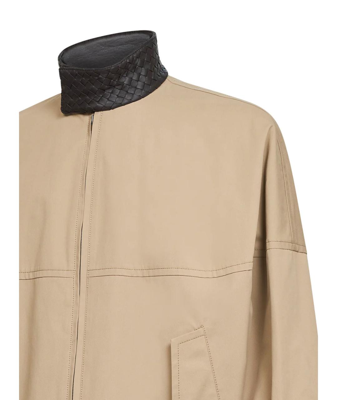 BOTTEGA VENETA Бежевая хлопковая куртка, фото 3