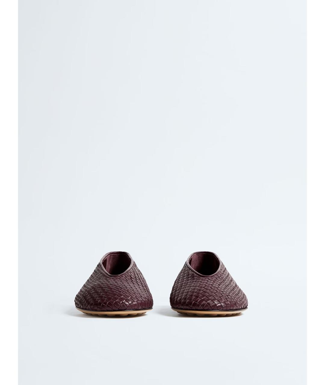 BOTTEGA VENETA Красные кожаные балетки, фото 3