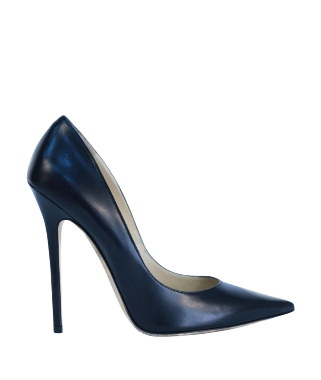 JIMMY CHOO Черные кожаные туфли, фото 1