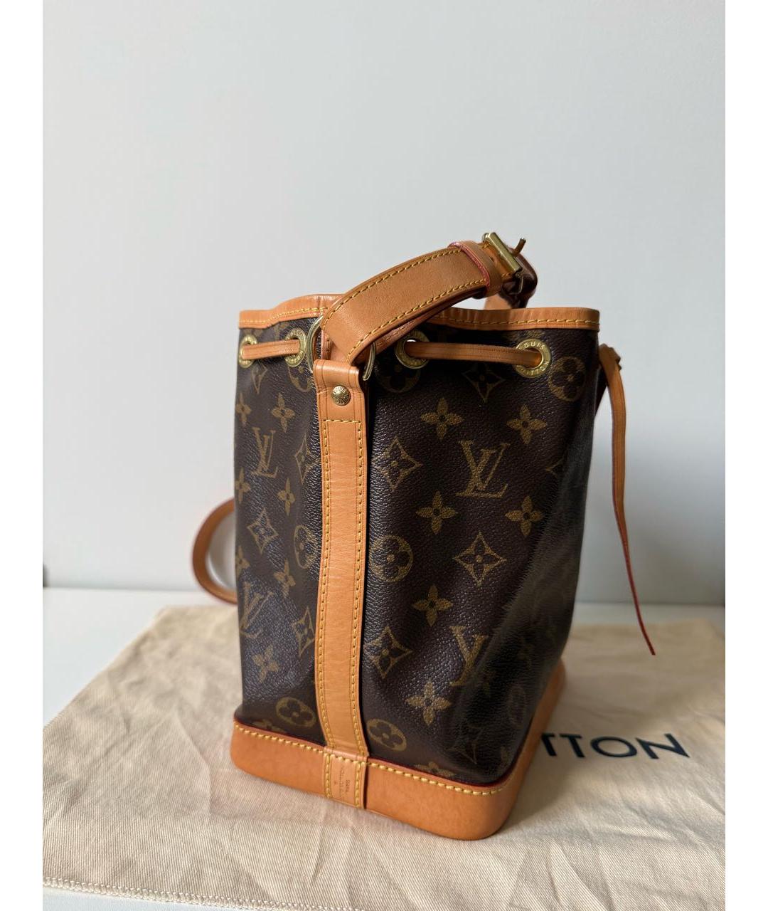 LOUIS VUITTON Коричневая кожаная сумка через плечо, фото 4