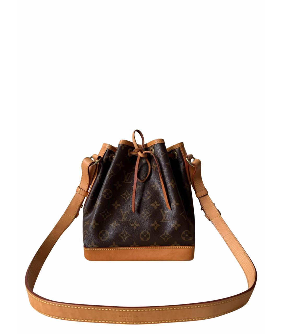 LOUIS VUITTON Коричневая кожаная сумка через плечо, фото 1