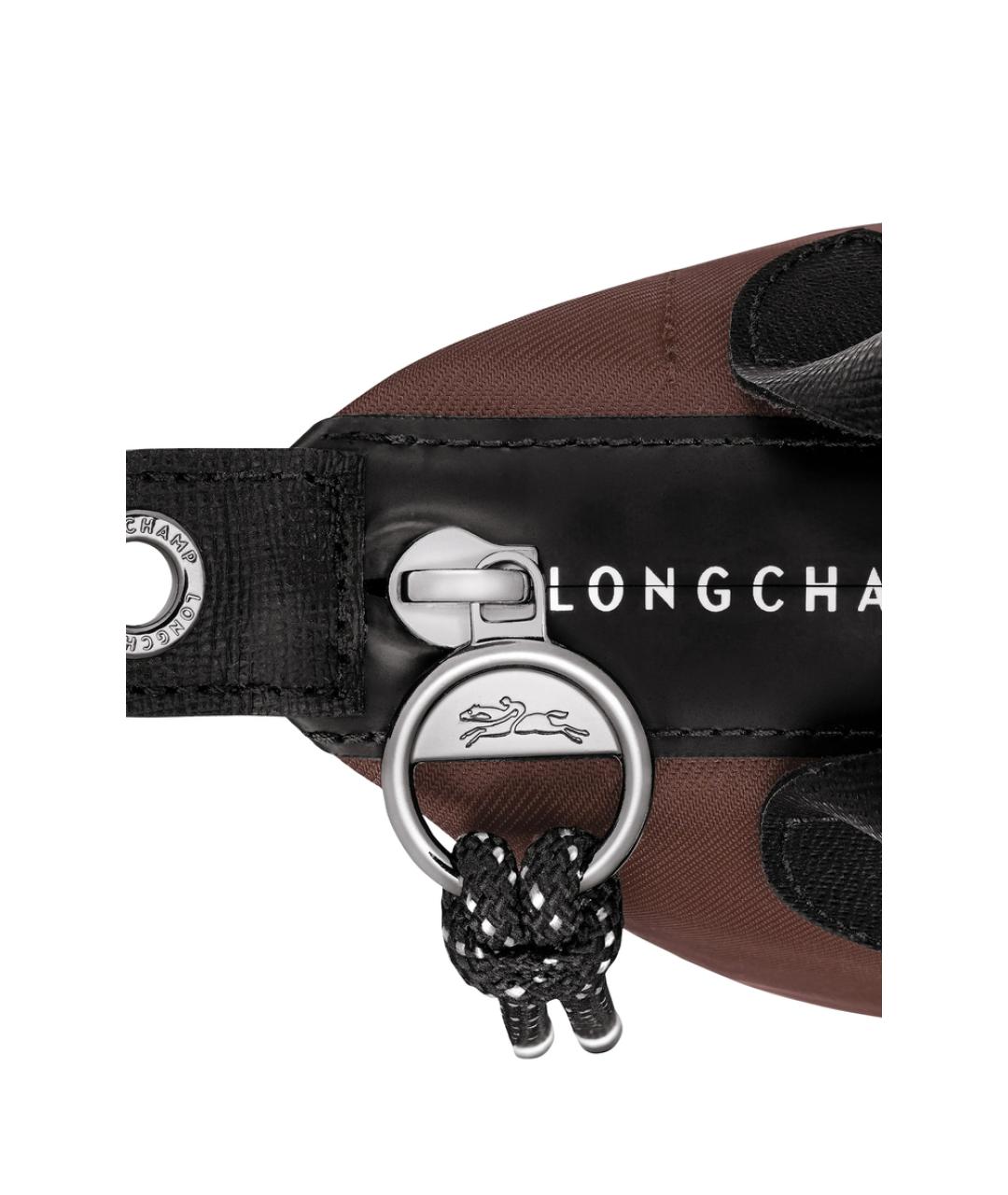 LONGCHAMP Коричневая кожаная сумка тоут, фото 5
