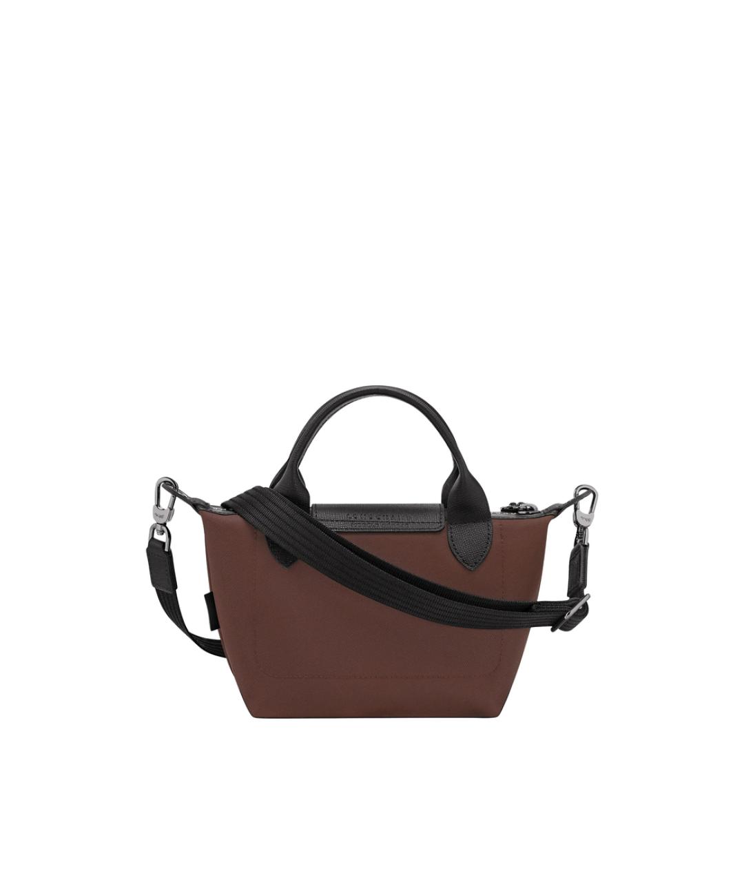 LONGCHAMP Коричневая кожаная сумка тоут, фото 6