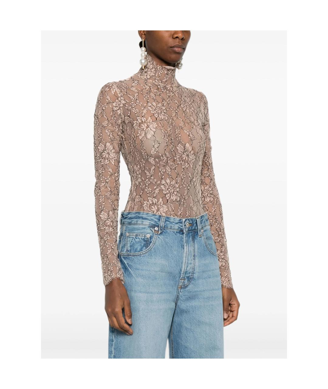 VALENTINO Бежевая блузы, фото 4