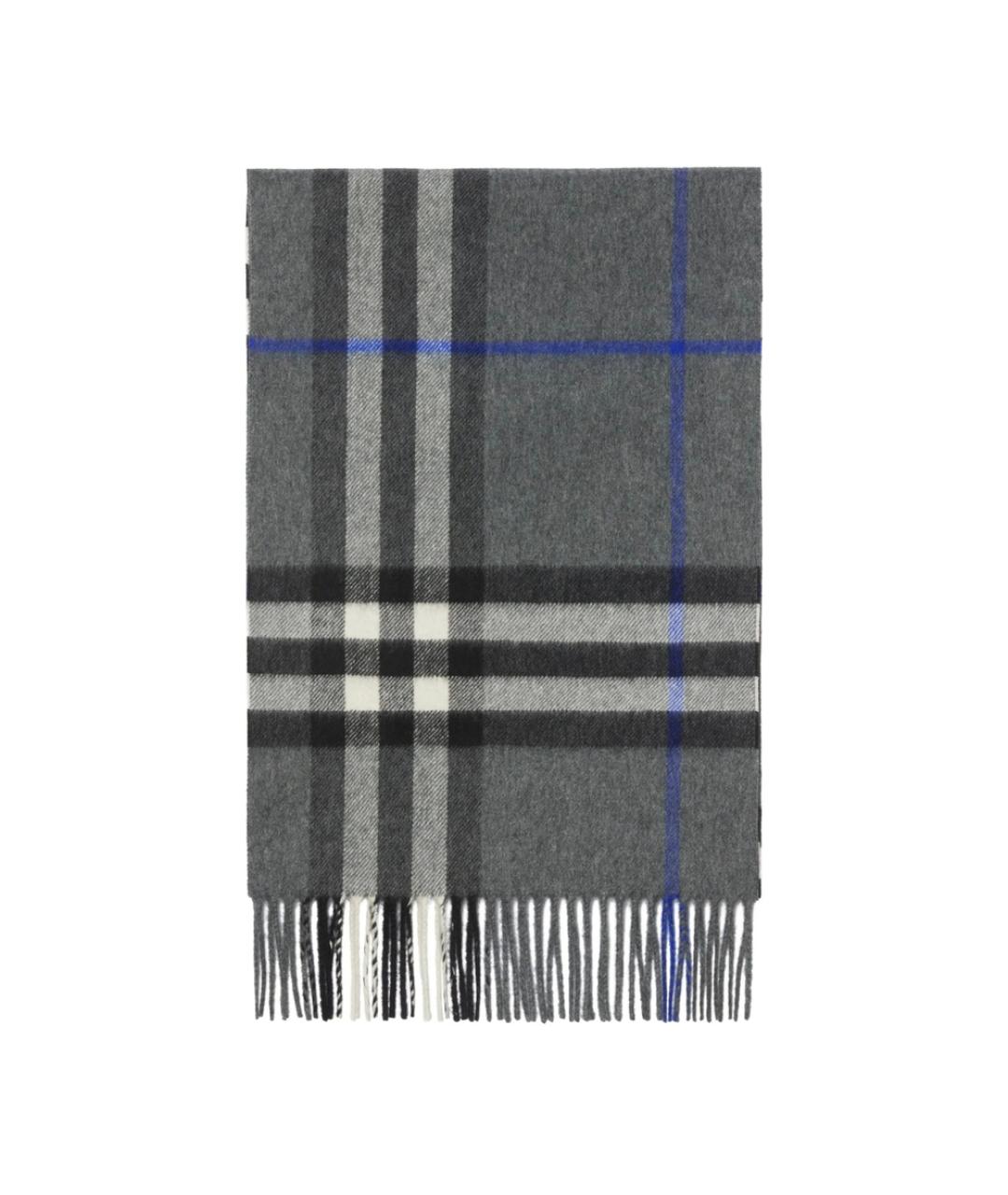 BURBERRY Серый кашемировый шарф, фото 2